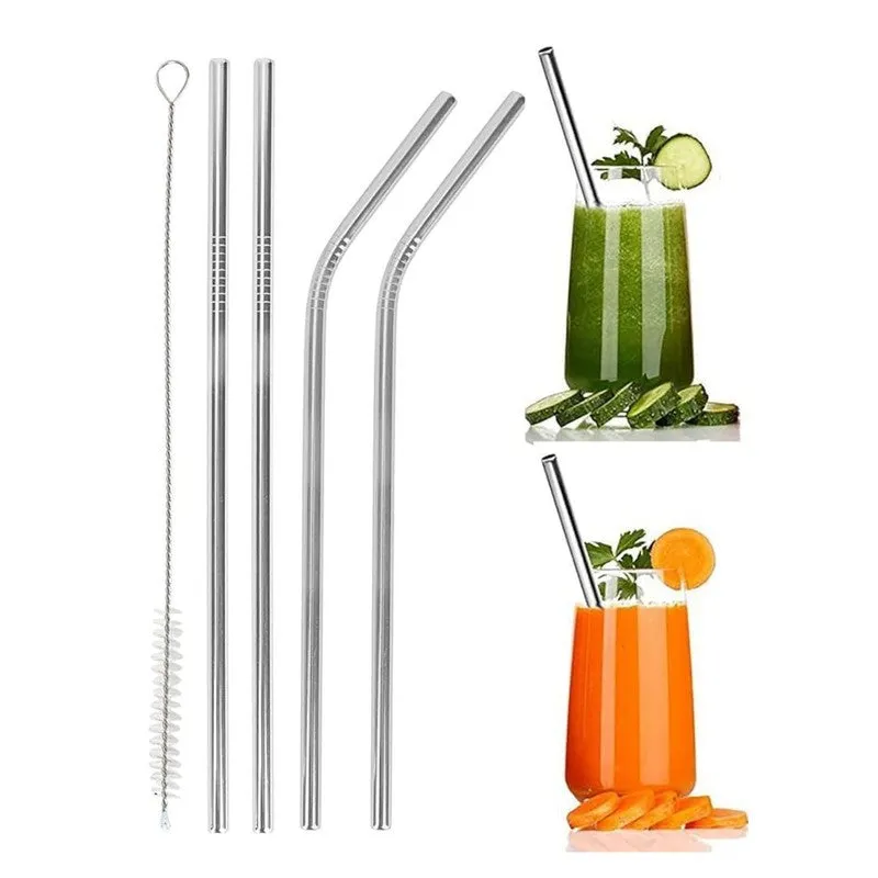 Eco (Friendly Reusable Stainless Steel Straw) - Set Of Four media 3