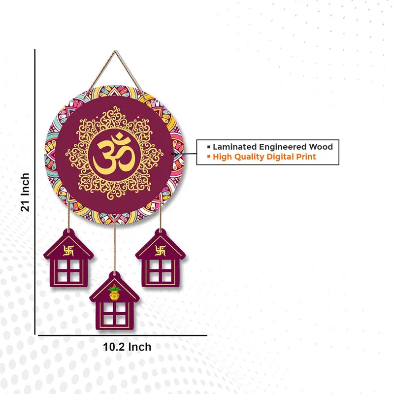 Aum Cottage Polyester & MDF Wall Hanging media 6