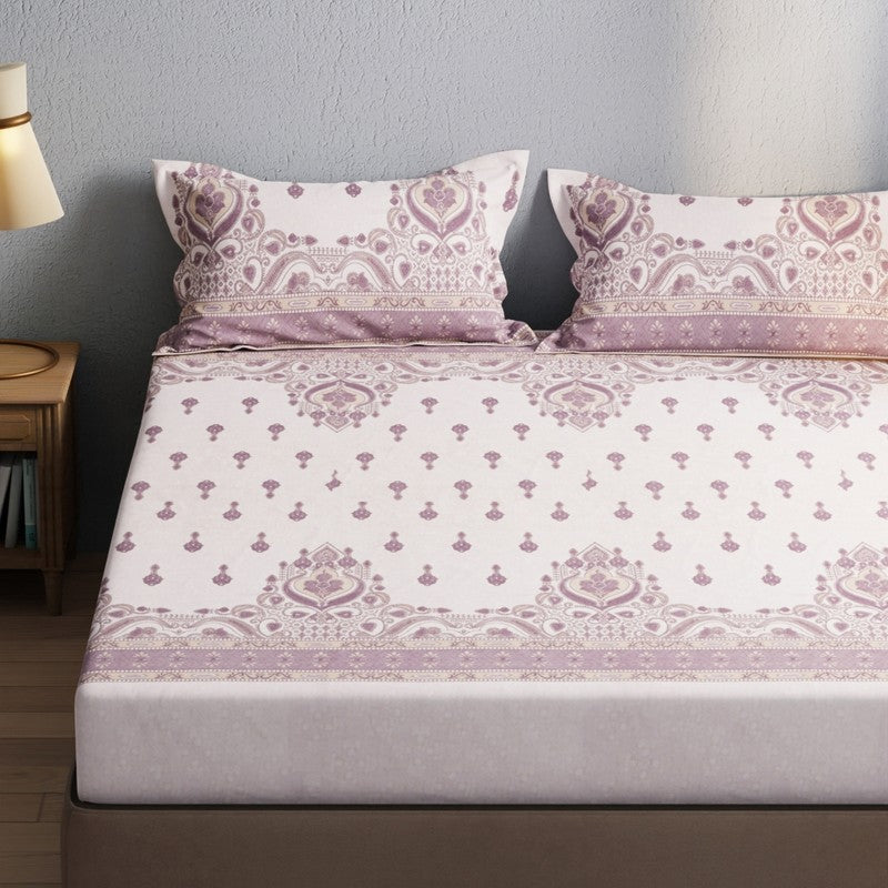 Zevric Bedsheet (Purple) - 115 GSM media 3
