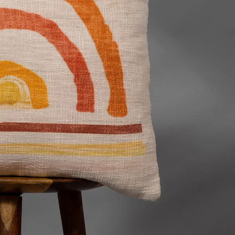Sunrise Arc Printed Cushion Cover media 3