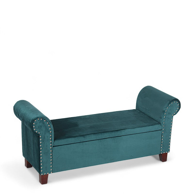 Vavro Sheesham Wooden Bench - Blue media 4