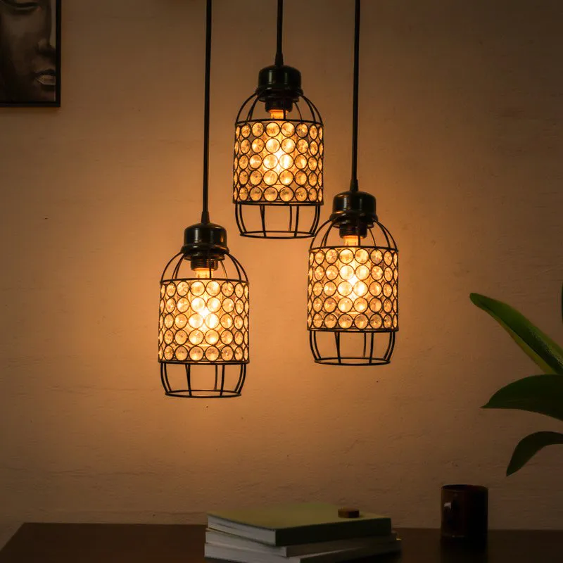 Celine Cluster Pendant Lamp - Black media 1