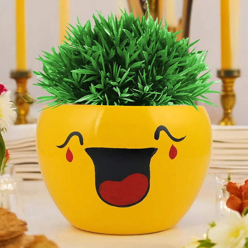 Emoji Fun I Metal Planter - Set Of Two media 3