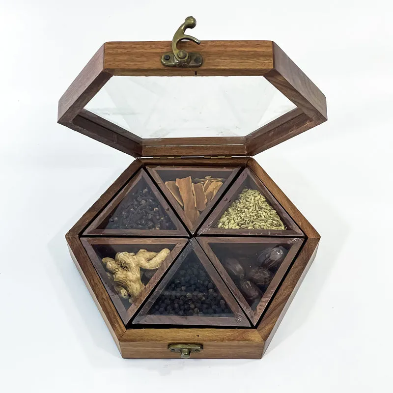 Rosewood Hexagon Masala Box media 10