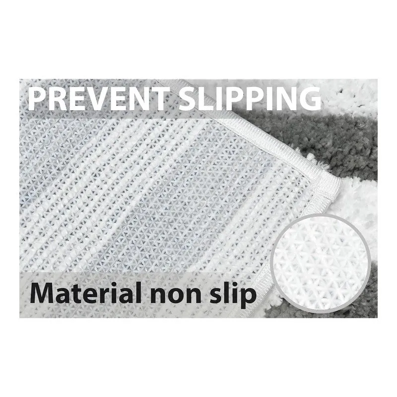 Close view of the bath mat underside with anti-slip texture