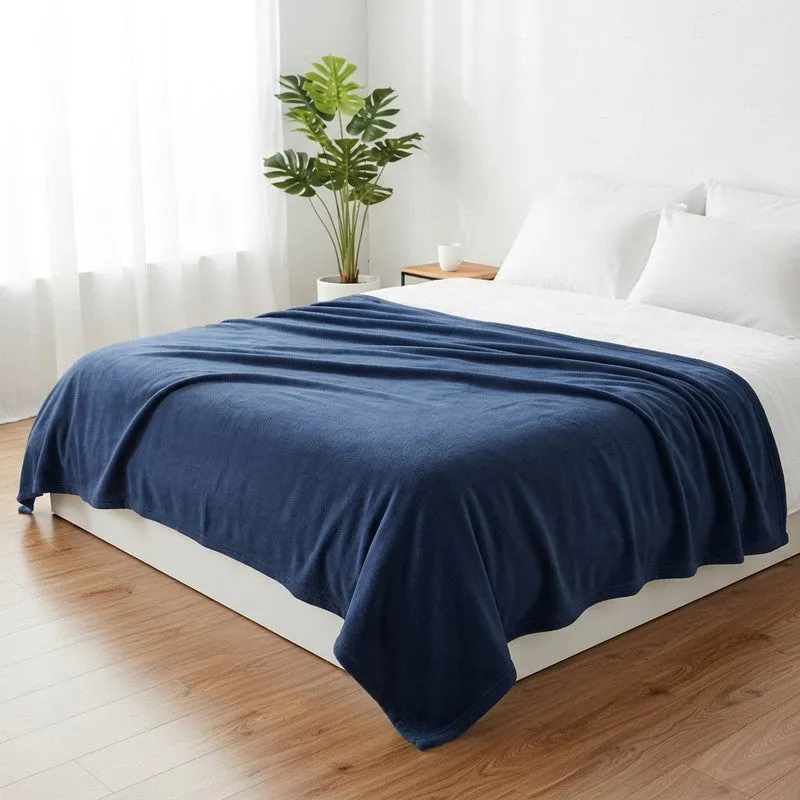 Soft Elite Blanket(Blue) - 220 GSM media 1