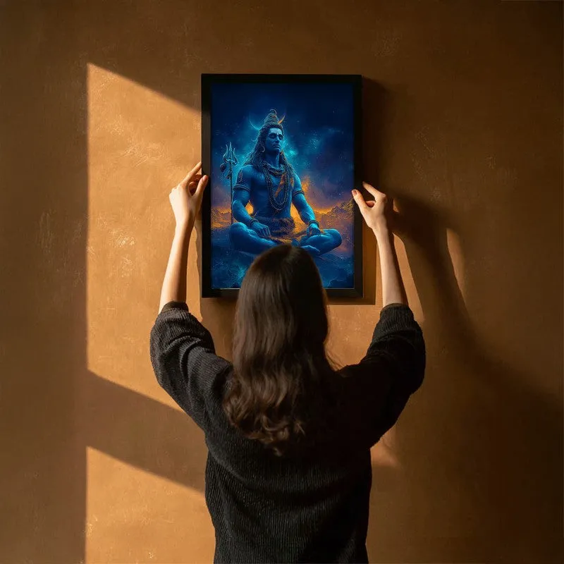 Peaceful Mahadev Meditating III Archival Paper Wall Art media 6