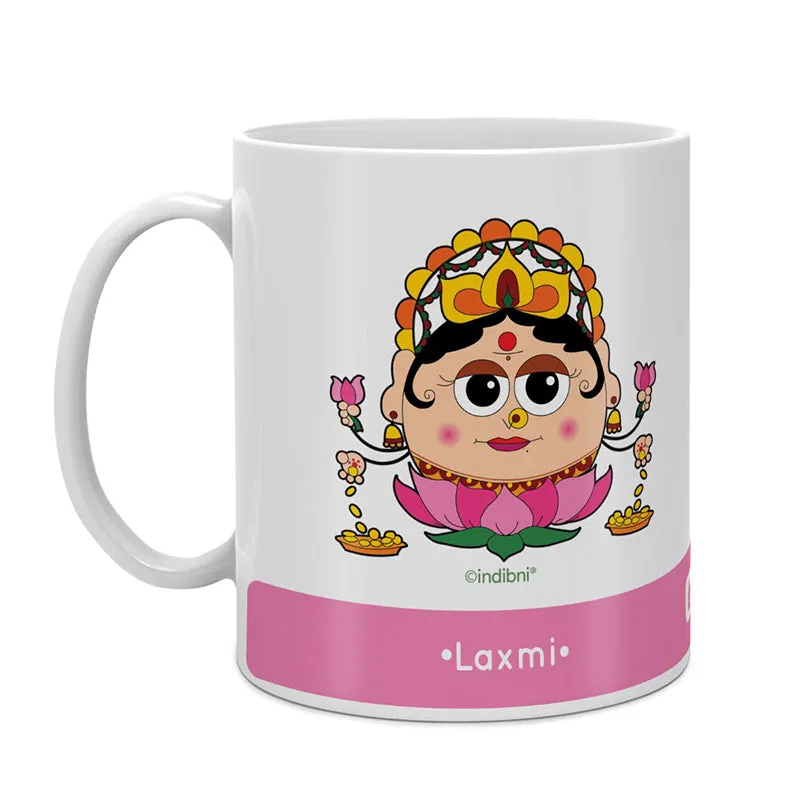 Whimsy Cute Laxmi Ceramic Coffee Mug - 300 mL media 3