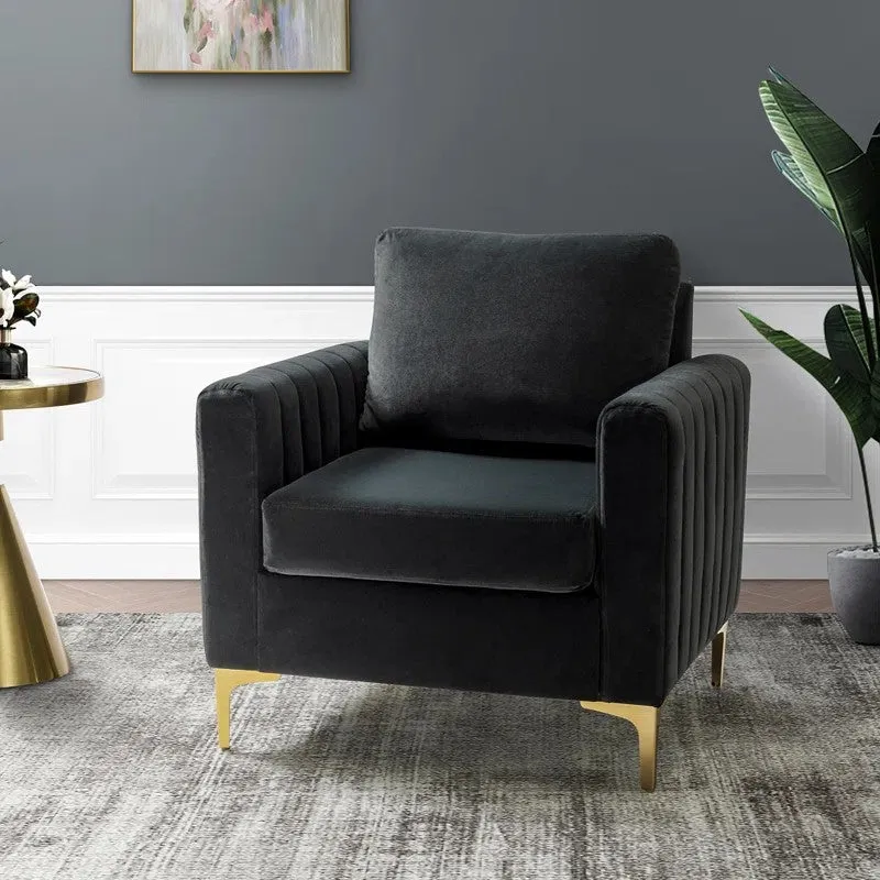 Baseo Neem Wood Accent Chair - Black media 4