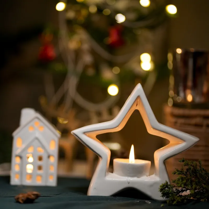 Christmas Star Tealight Holder media 5