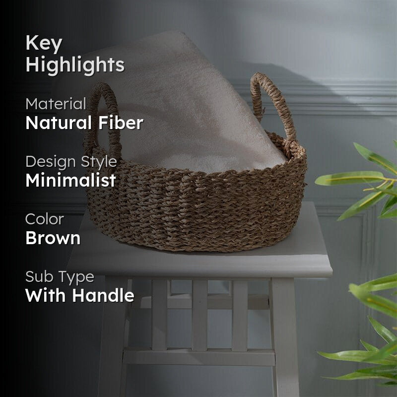 Ginjo Natural Fiber Storage Basket media 2