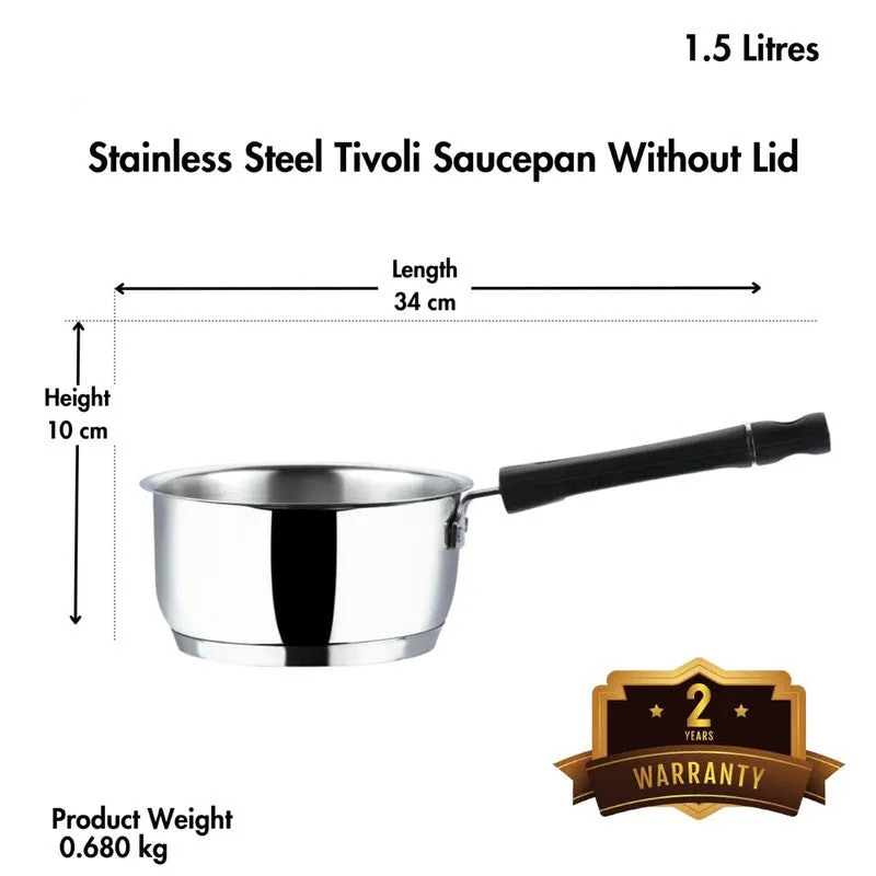 Vinod Auren Stainless Steel Sauce Pan - 1500 mL media 7