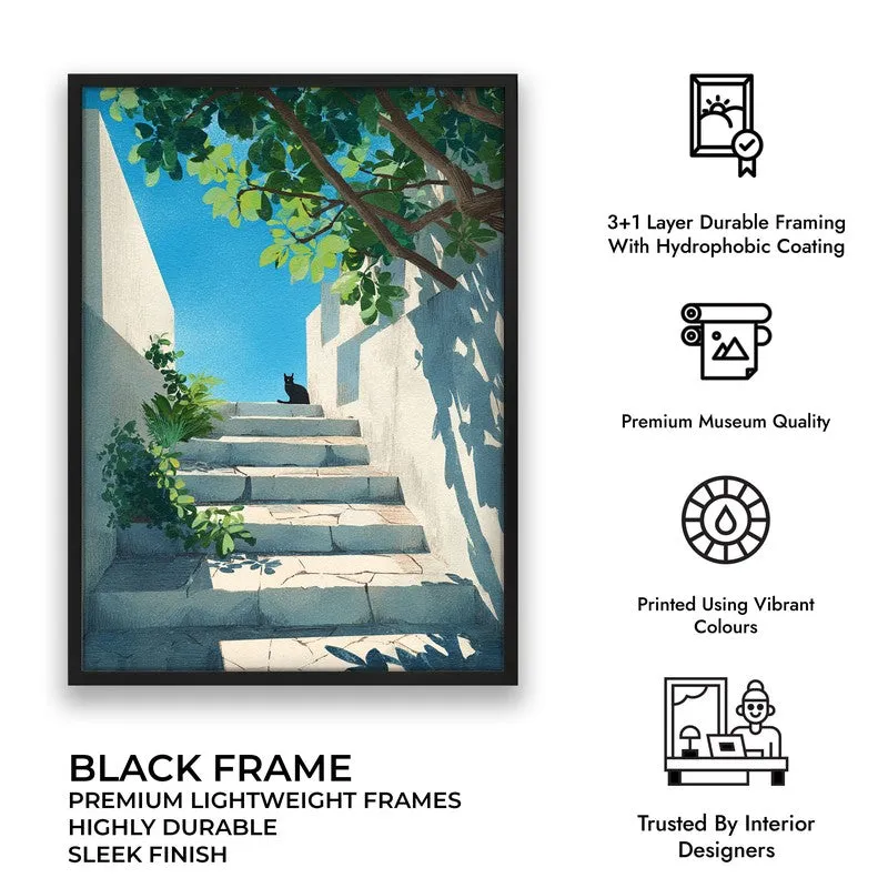 Sereno Canvas Wall Painting With Black Frame media 7