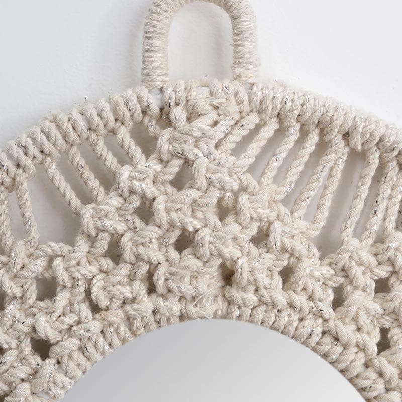 Soulfully Boho Macrame Wall Mirror media 6