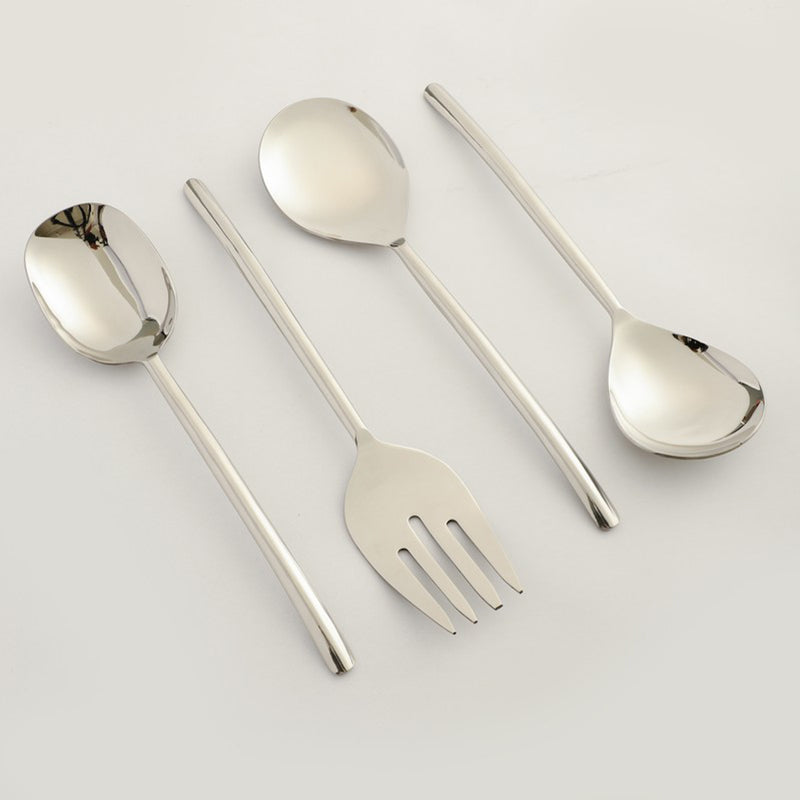 Ava Luxe Serving Set (Silver) - Four Piece Set media 5