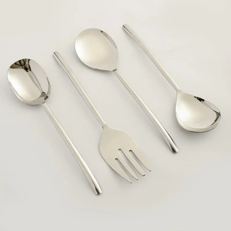 Ava Luxe Serving Set (Silver) - Four Piece Set media 5