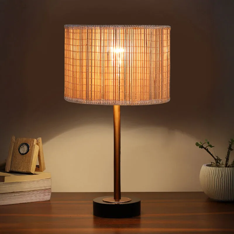 Bambou Rodin Wooden Table Lamp - Beige,Copper,Black media 1