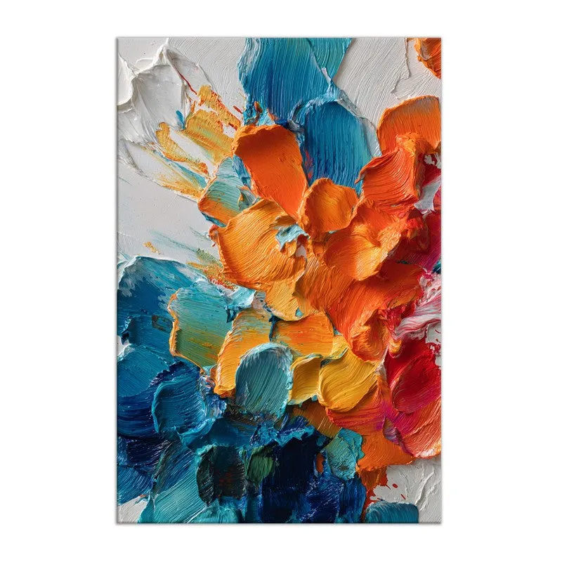 Vivid Bloom Abstract Canvas Wall Art media 3