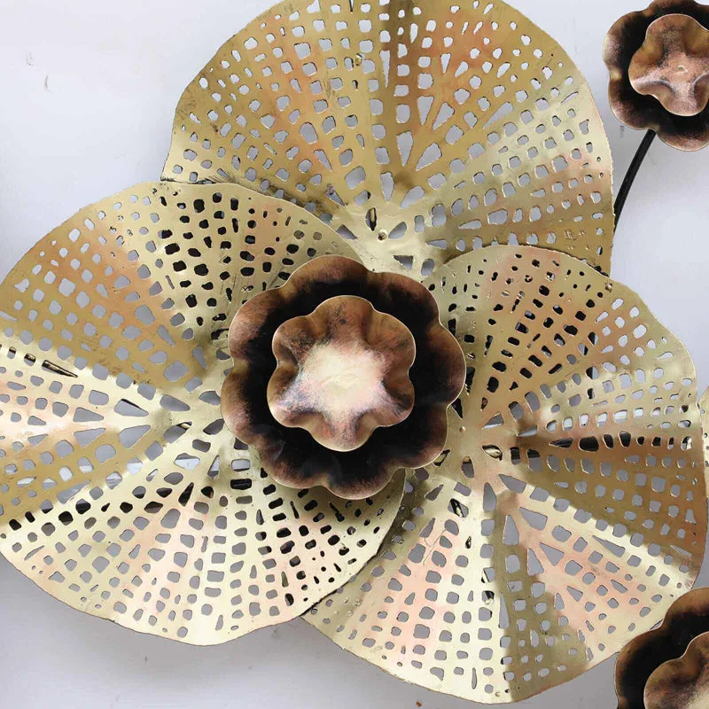 Golden Petals Iron Wall Accent media 6