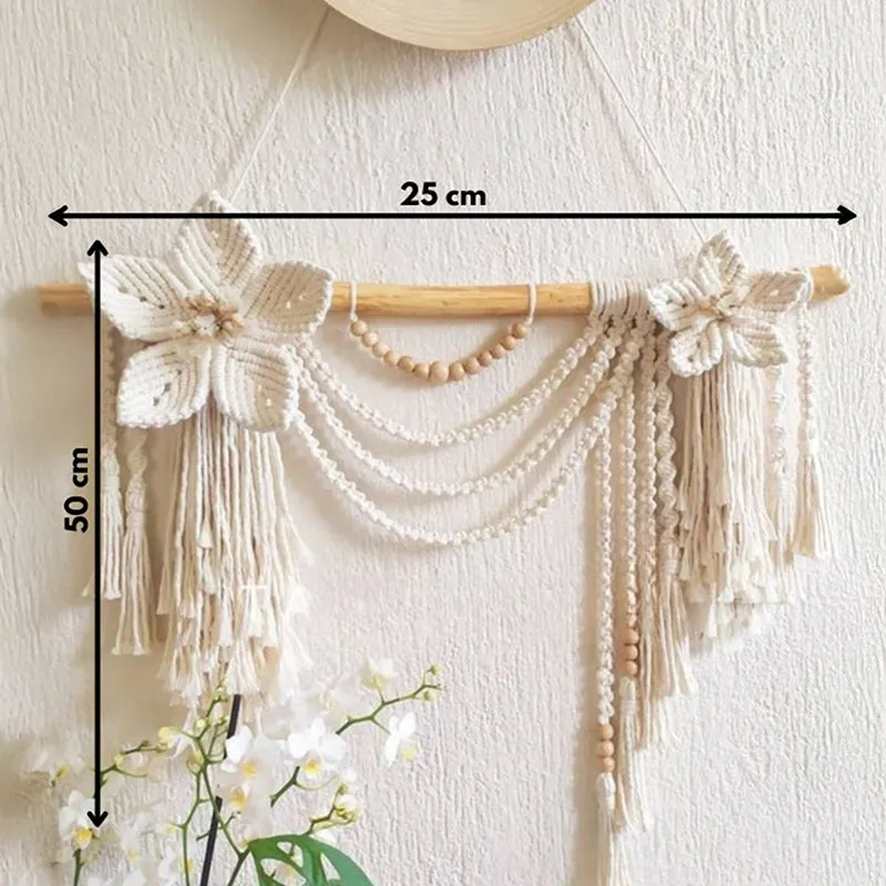 Boheime Buds I Macrame Cotton Wall Accent media 5