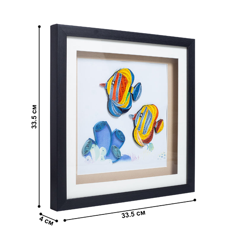 Rainbow Fishy Handcrafted Wall Art media 5