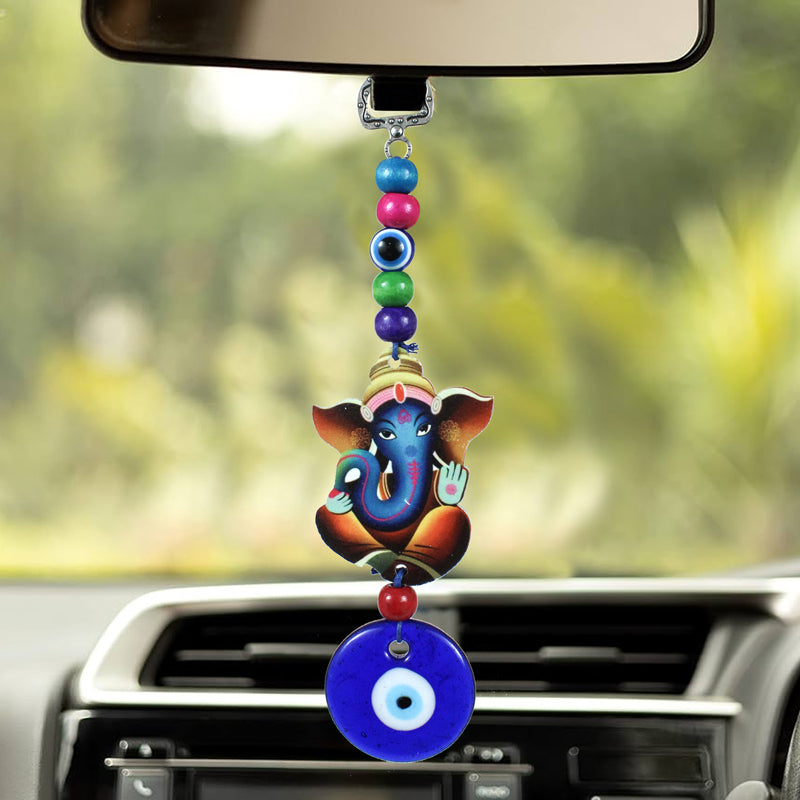 Ganesha Gajendra Evil Eye Metal Wall Accent - Set Of Two media 6