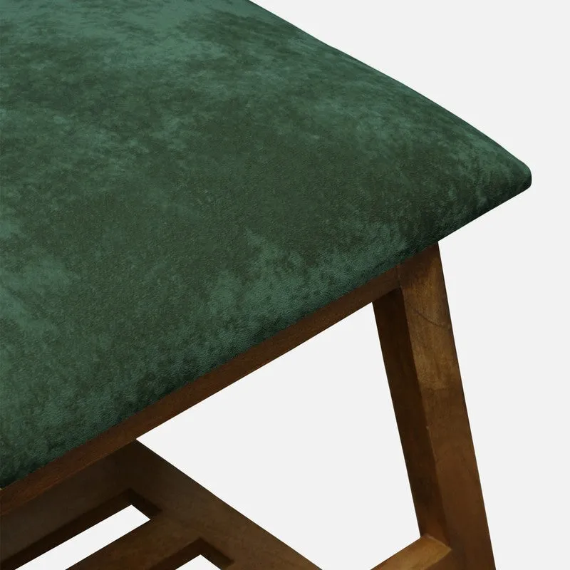 Grid Mango Wood Shoe Rack - Green media 6