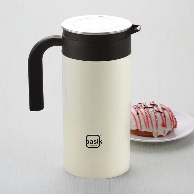 Hydra Stainless Steel Water Jug (White) - 1450 ML media 1