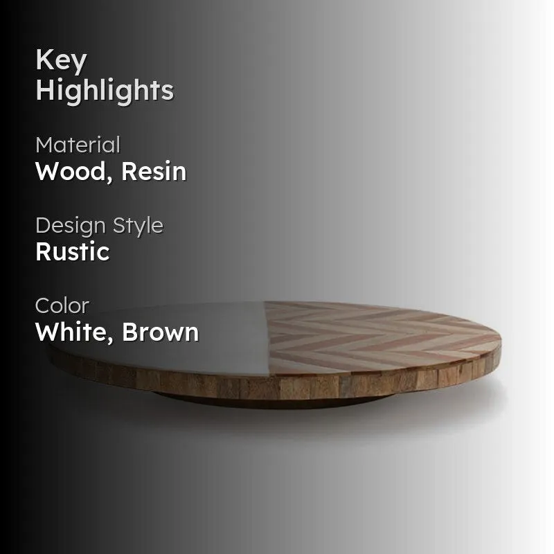 Half Halt (Wood,Resin) Lazy Susan media 2