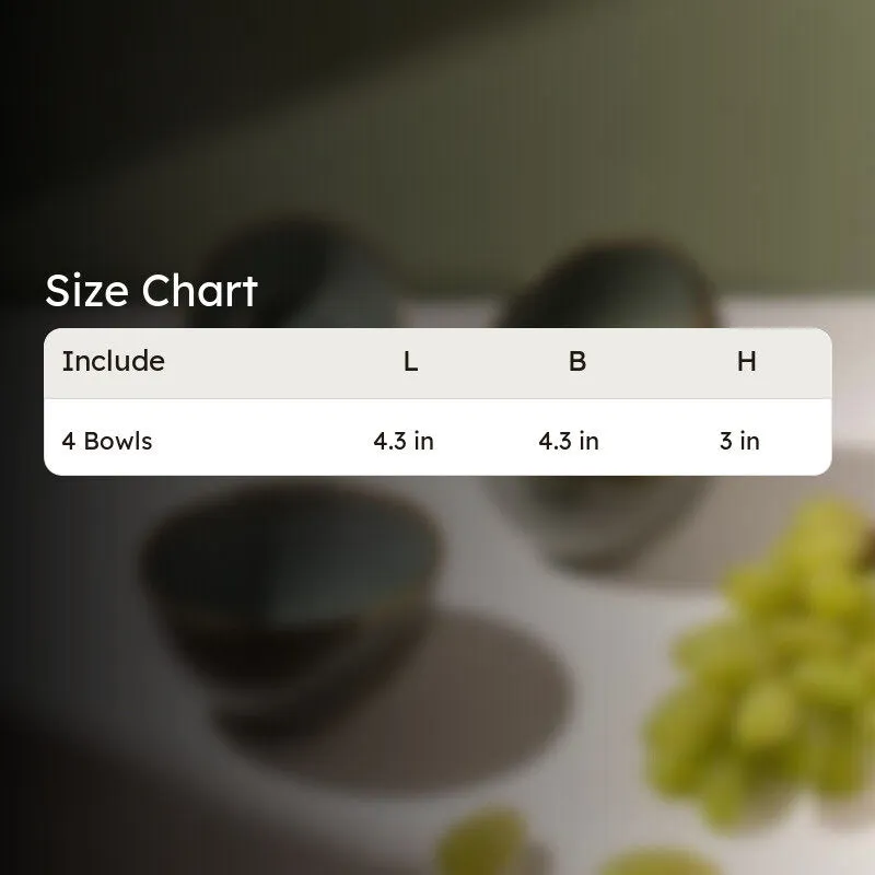 Ornella Soup Bowls (Green,350 mL Each) - Set Of Four media 10