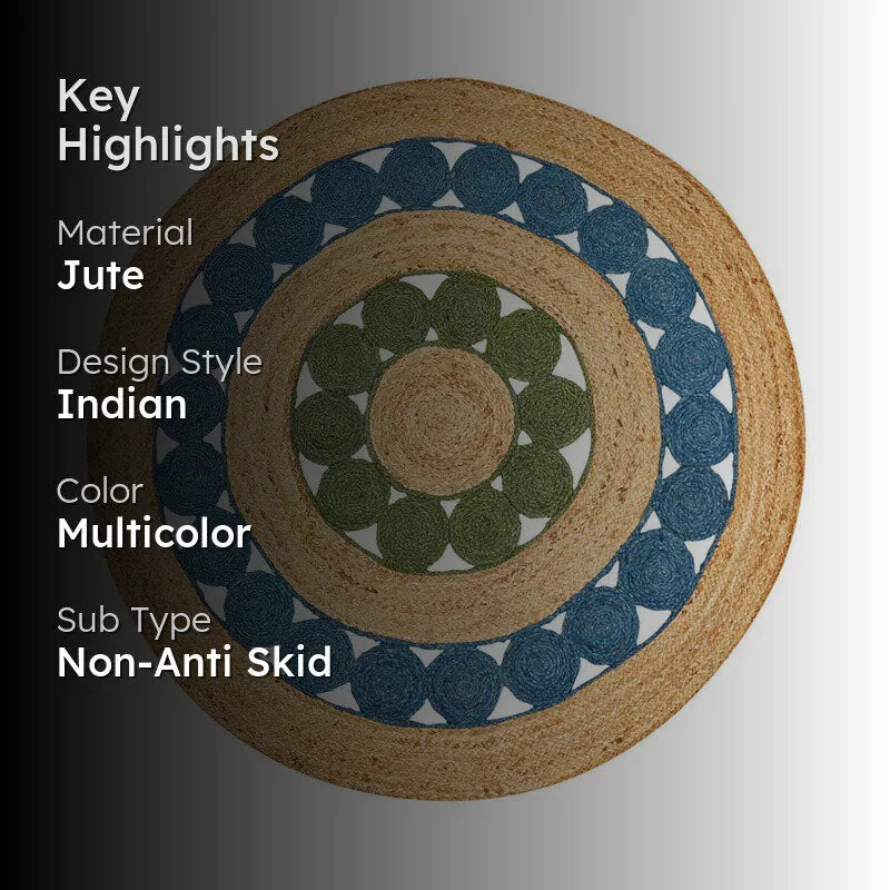 Knot Loop Braided Jute Area Rug media 2