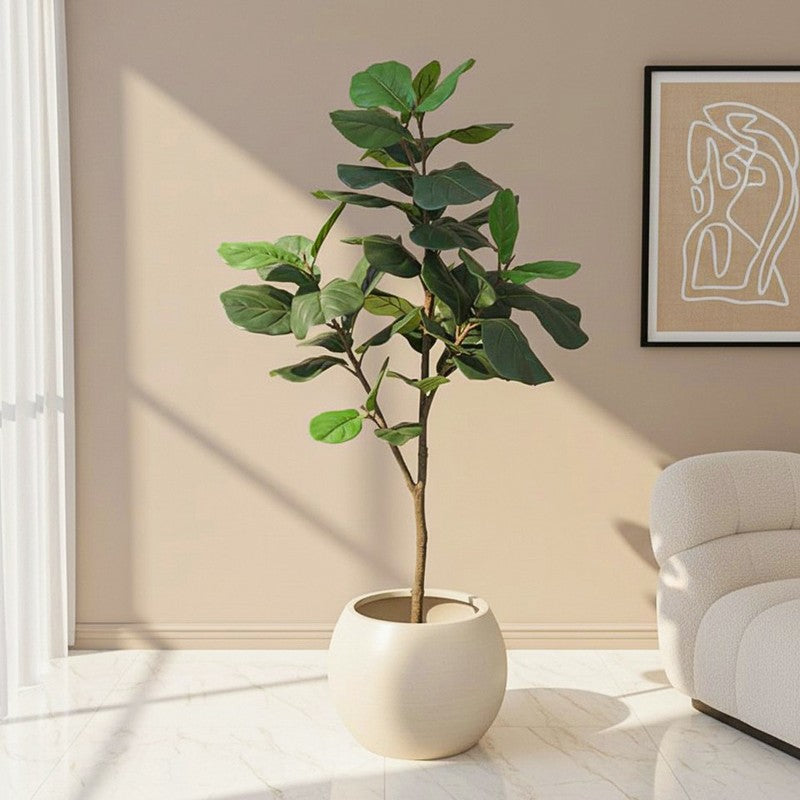 Mystic Meadow Artificial Plant With Black Plastic Pot - 5.8 Feet