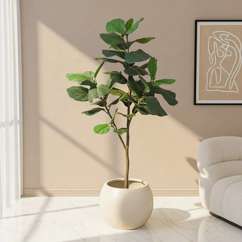 Mystic Meadow Artificial Plant With Black Plastic Pot - 5.8 Feet media 1