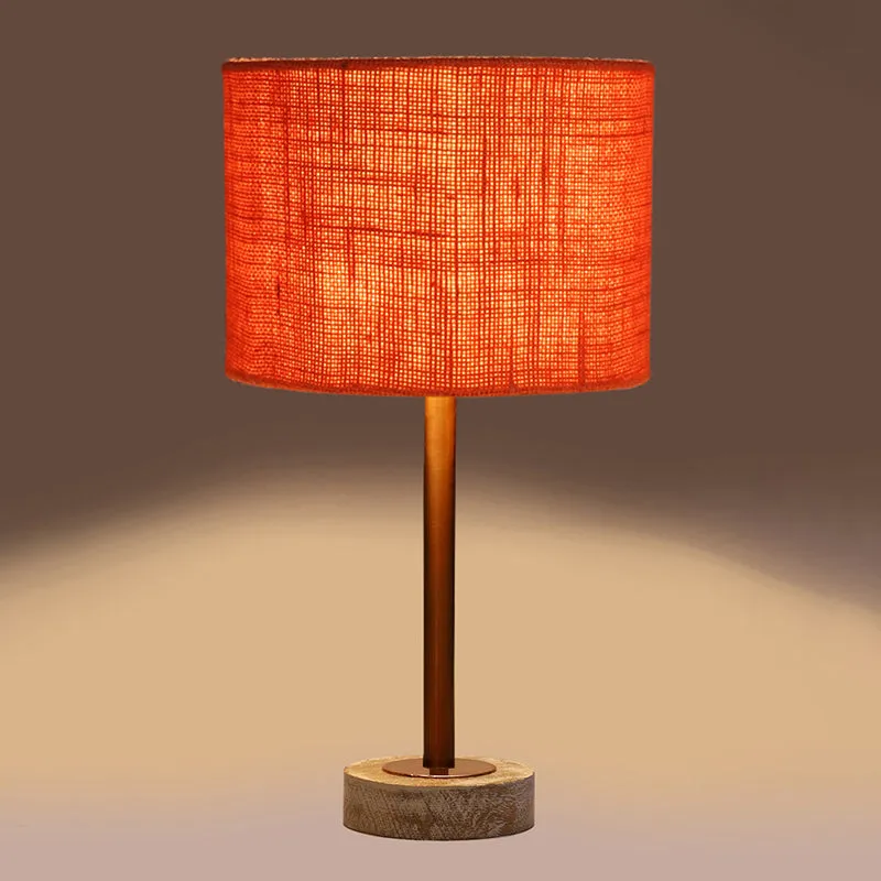 Sienna I Rodin Wooden Table Lamp - Orange,Copper,White media 6
