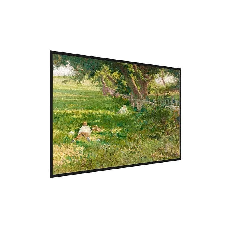 Springtime Canvas Painting - Black Frame media 3