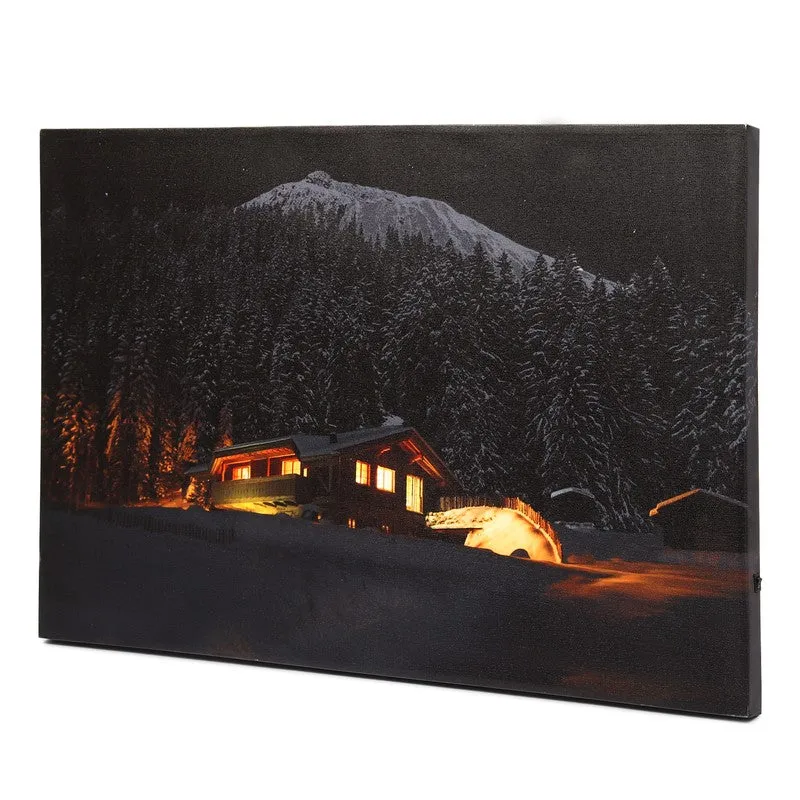 Peaceful Snowfall LED Wall Art media 5