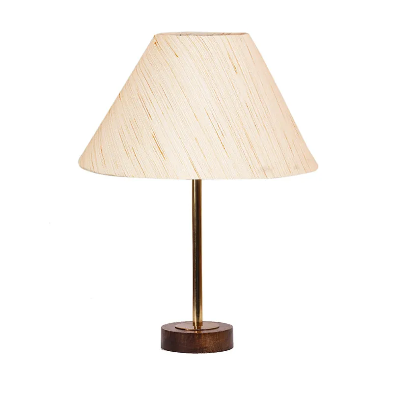 Cotin II Rodin Wooden Table Lamp - OffWhite,Gold,Brown media 4