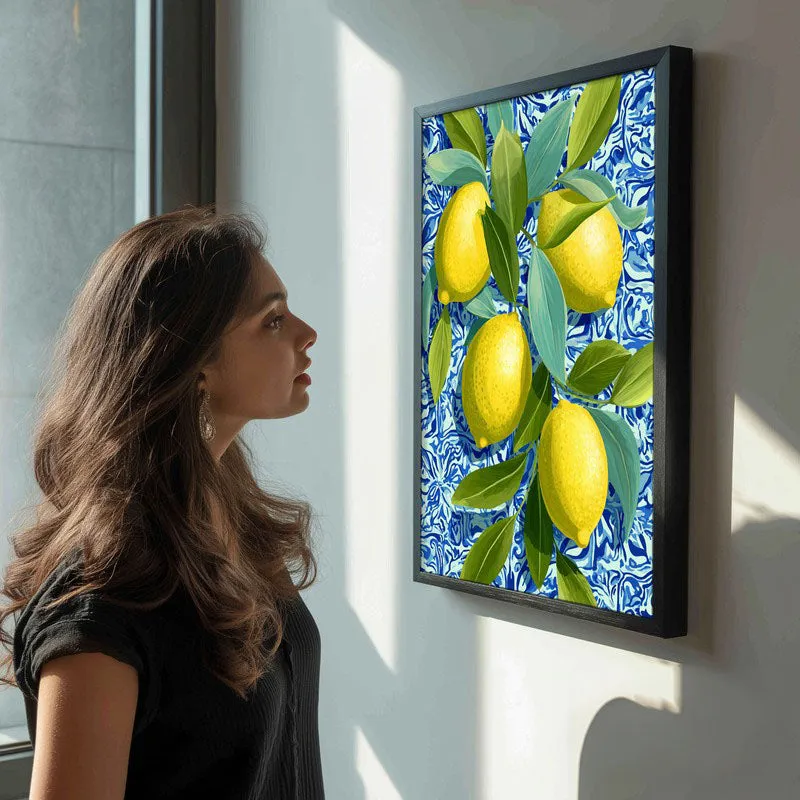 Citrina Canvas Wall Painting - Black Frame media 5