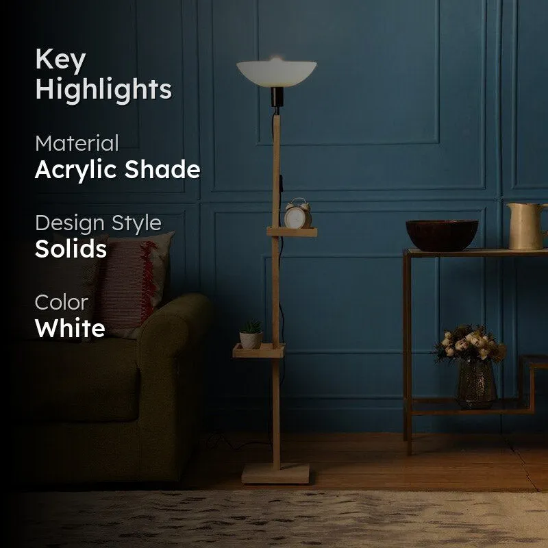 Corvina Polo Floor Lamp With Shelf media 2