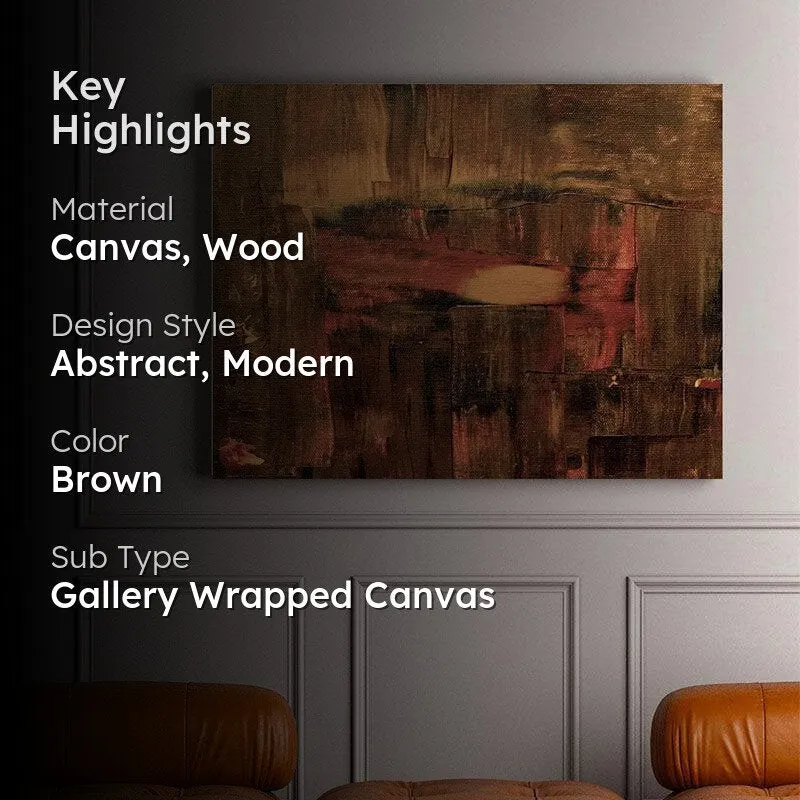 Rusty Abstract Canvas Wall Painting - Gallery Wrap media 2