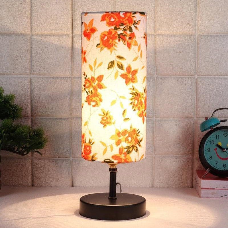 Flowery Saga Fabric Table Lamp - Multicolor