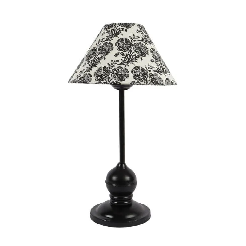 Filigree Lura Fabric Table Lamp - Black,White media 4