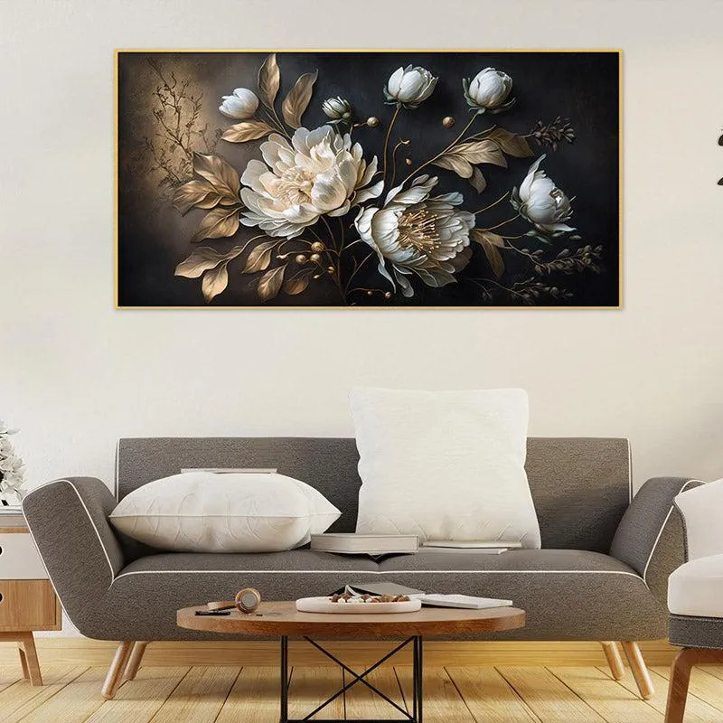 Ellerslee Floral Wall Painting With Frame media 3