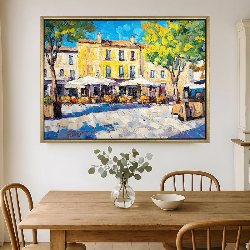 Treescape Canvas Wall Painting With Frame