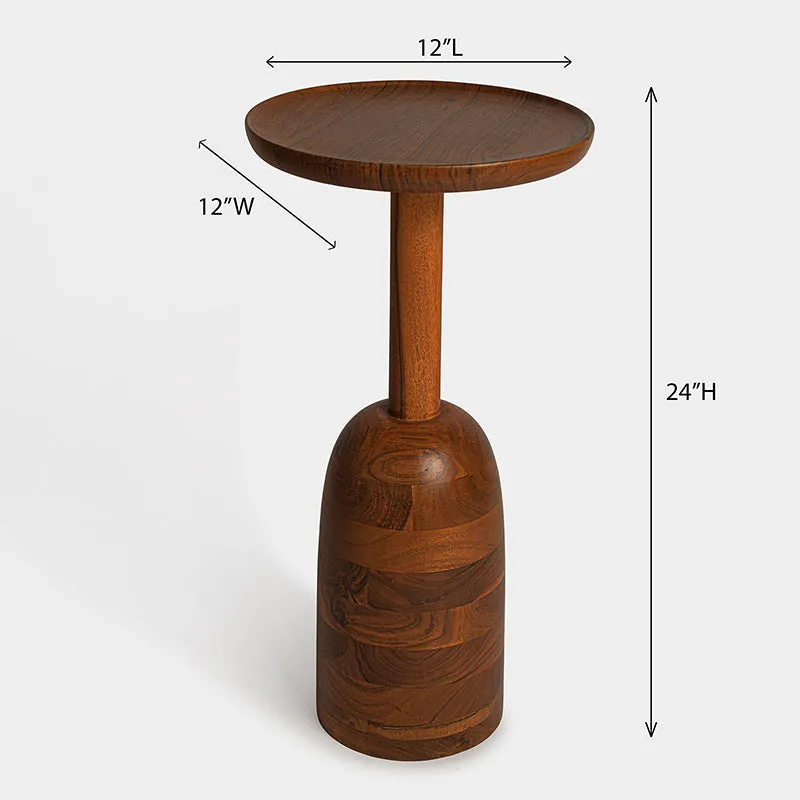 Arturo Acacia Wood Side Table media 5