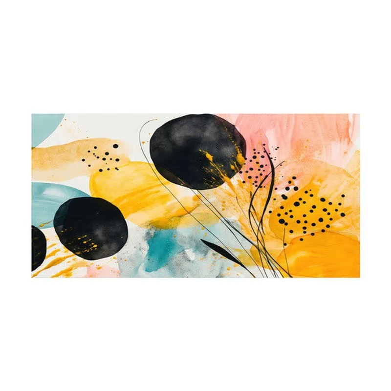 Lively Round Wall Painting media 4