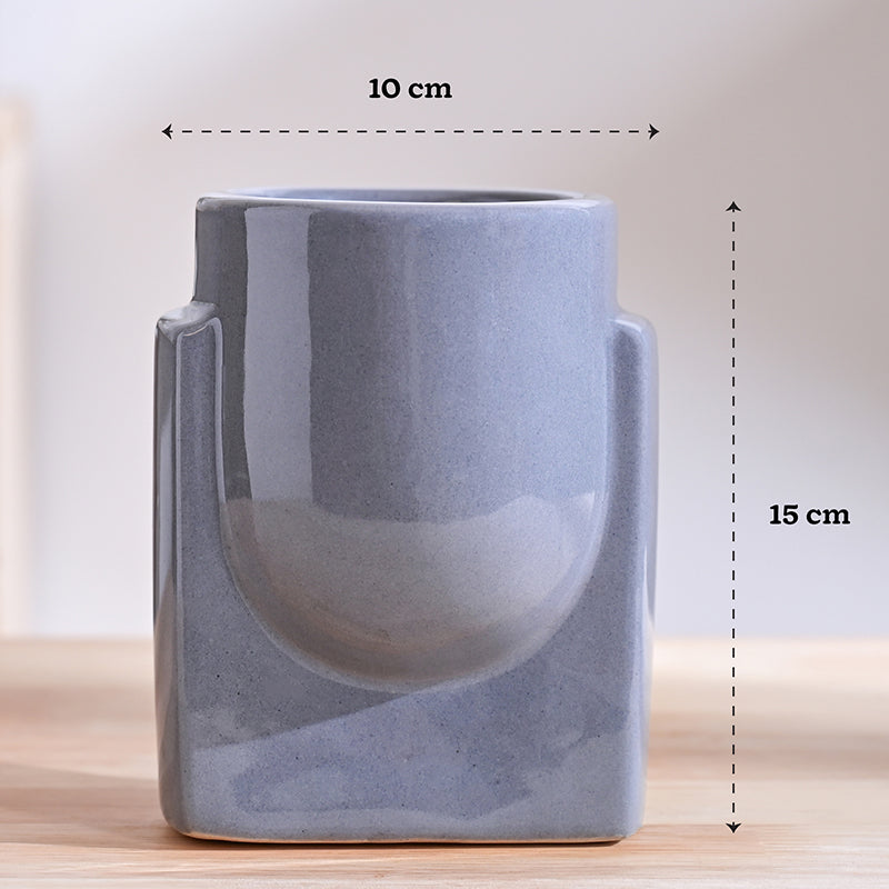 Ugaoo Minimalica Ceramic Planter - Grey media 8