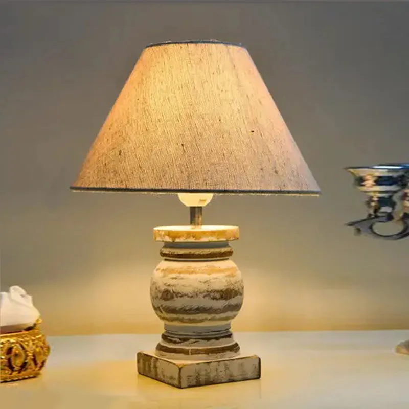 Aliora Nova Wooden Table Lamp - Beige media 1