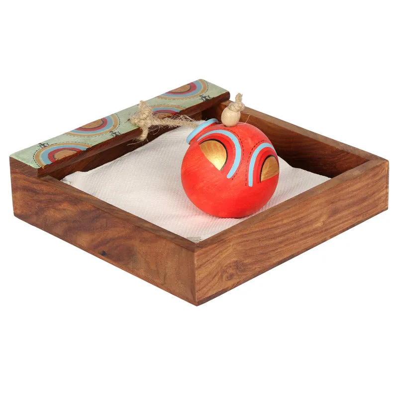 Jaya Handpainted Napkin Holder media 3