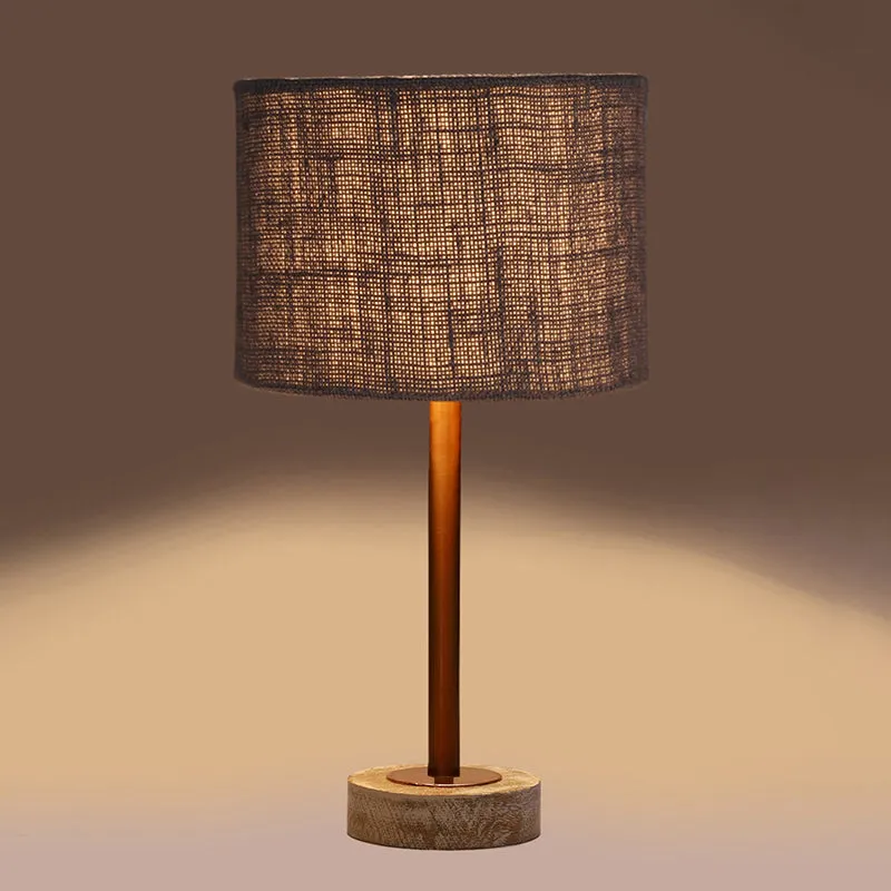 Sienna I Rodin Wooden Table Lamp - Grey,Copper,White media 6